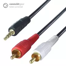 New Arrivals &amp; Just In | connektgear 10m 3.5mm Stereo to 2 x RCA/Phono Audio Cable  Male to