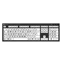 Slim Keyboard | Logickeyboard LKBBRALPBWBJPUUK, Fullsize (100%), Wired, USB, Scissor