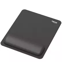 Fellowes Breyta Standard Recycled and Recyclable Antibacterial Mousepad Wrist Rest Black - 100142555