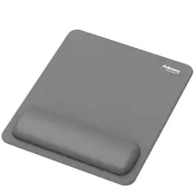 Fellowes Breyta Standard Recycled and Recyclable Antibacterial Mousepad Wrist Rest Grey - 100142556