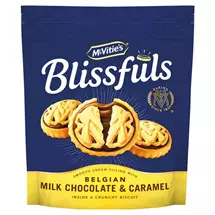 Mcvities | McVities Blissfuls Chocolate & Caramel Biscuits Bag (Pack 172g)