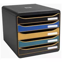 Exacompta | Exacompta Neodeco Big Box Plus 5 Drawer Unit 347X278x271mm Assorted