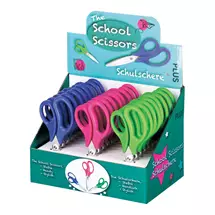 Pentel | Plus By Pentel School Scissors Display Pack Ergonomic Handle Stainless