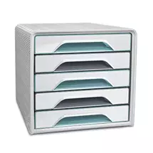 Office Drawer Units | CEP 7111 Ri. Number of drawers: 5 drawer(s), Frame colour: Green,