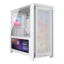 Mid Tower Case | Corsair FRAME 4000D LCD RS ARGB Midi Tower White | In Stock