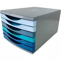 Drawer Sets | Deflecto Cool Breeze A4 Desktop Drawer Organiser 6 Drawers  6 x 30mm