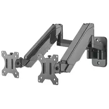 TV Brackets | Manhattan Dual Wall Mount for TV & Monitors (Full Motion Gas Spring),