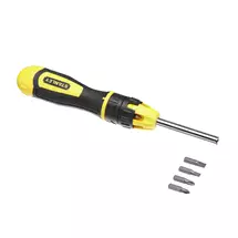 Manual Screwdrivers | Stanley Multibit Ratchet Screwdriver + 10 Bits | In Stock