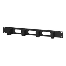 Ic Intracom | Intellinet 19" Cable Management Panel, 1U, 4 short plastic rings,