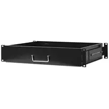 Ic Intracom | Intellinet 19" Drawer Shelf, 2U, Shelf Depth 350mm, Max 30kg, Black,