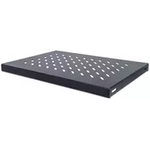 Ic Intracom | Intellinet 19" Fixed Shelf, 1U, 345mm Depth, Max 50kg, Black