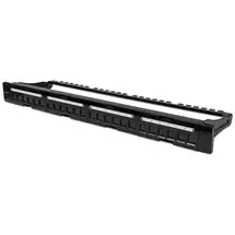 Ic Intracom | Intellinet Patch Panel, Blank, 1U, 24-Port, Black | In Stock