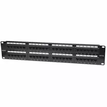 Ic Intracom | Intellinet Patch Panel, Cat5e, UTP, 48-Port, 2U, Black