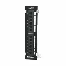 Ic Intracom | Intellinet Patch Panel, Cat5e, Wall-mount, UTP, 12-Port, Black