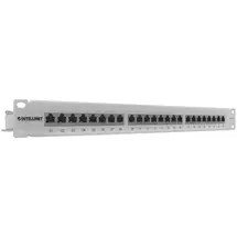Ic Intracom | Intellinet Patch Panel, Cat6, FTP, 24Port, 1U, Shielded, 90° TopEntry