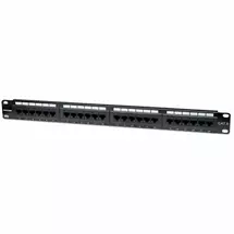 Ic Intracom | Intellinet Patch Panel, Cat6, UTP, 24-Port, 1U, Black