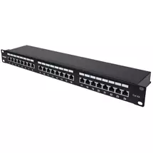 Ic Intracom | Intellinet Patch Panel, Cat6a, FTP, 24Port, 1U, Shielded, 90° TopEntry
