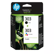 Thermal Inkjet | HP 303 2-pack Black/Tri-color Original Ink Cartridges