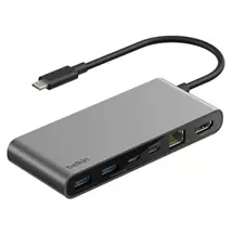Interface Hubs | Belkin INC024HQSGY, USB TypeC, HDMI, RJ45, USB 3.2 Gen 1 (3.1 Gen 1)