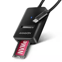 Axagon | Axagon ADM2CM USBC 10Gbps  M.2 NVMe & SATA SSD adapter, 10cm USBC