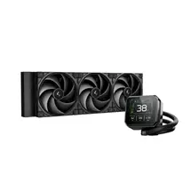 Deepcool Spartacus 360 Aio Liquid Cpu Cooler, 360Mm Radiator, 3 X 120Mm Pwm Fans, 3.4Quot; Lcd Display Pump, Argb Lighting, Intel Lga1851/1700 Amp; Amd Am5/Am4, Black