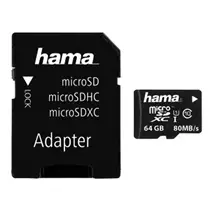 Memory Cards | Hama microSDXC 64GB UHS-I Class 10 | In Stock | Quzo UK