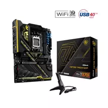 ASRock X870E TAICHI OCF AMD AM5 Socket Motherboard, ATX, 2x DDR5 Slots, 6x M.2 Socket, Fitted I/O Shield, 5GbE LAN, Wi-Fi 7, 1x HDMI Port