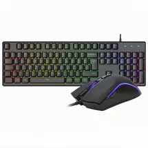Keyboards | VIDA REBEL 2IN1 BLACK USB DESK KIT keyboard Mouse included Gaming