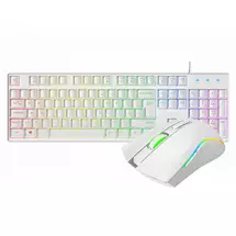 Keyboards | VIDA REBEL 2IN1 WHITE USB DESK KIT keyboard Mouse included Gaming