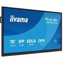 4K Ultra HD | iiyama TE7513AB2AG Signage Display Interactive flat panel 190.5 cm