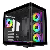 Mid Tower Case | Cooler Master Elite 600 Midi Tower Black, Transparent