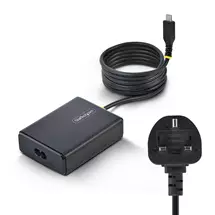 Startech AC Adapters & Chargers | StarTech.com 100W USBC Laptop Charger with 1.5m Tethered USBC Cable,