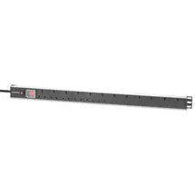 Power Distribution Unit | Intellinet 19" 1U PDU 12way UK, Vertical type, With switch and