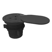 Desk Components | Fellowes Power Spot with 1 Power Socket & 1 USB-C Port Black