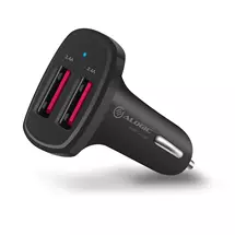 Mobile Device Chargers | ALOGIC 2 Port USBA Car Charger 5V/4.8A (2.4A + 2.4A) with Smart Charge