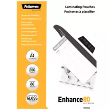 FELLOWES | Fellowes A4 Glossy 80 Micron Laminating Pouch | In Stock