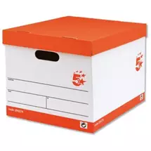 Storage Boxes | 5Star 295276 storage box Square Red, White | Quzo UK