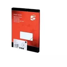 5Star | 5Star 905025 self-adhesive label Rectangle Removable White 1400 pc(s)