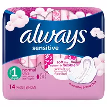 P&Gprof | Always Sensitive Sanitary napkin 14 pc(s) | In Stock