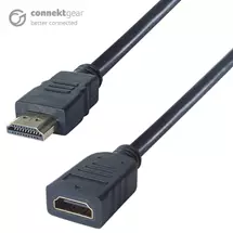 Connektg | connektgear 3m HDMI V2.0 4K UHD Extension Cable  Male to Female Gold