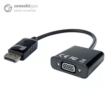 Connektg | connektgear DisplayPort to VGA Active Adapter  Male to Female (DP