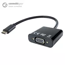 Connektg | connektgear USB 3.1 Type C to VGA Active Adapter  Male to Female