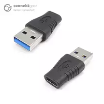 Connektg | connektgear USB 3 Adapter A Male to Type C Female - with OTG Function
