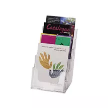 Literature Racks | Deflecto 77901 literature rack 4 shelves Transparent