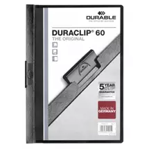 Report Covers | Durable Duraclip 60 report cover PVC Black, Transparent