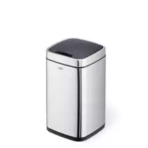 Waste container | Durable TOUCH 12L Rectangular Stainless steel Silver, Black