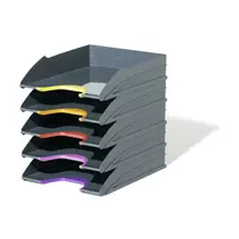 Desk Trays/Organizers | Durable VARICOLOR Letter Tray Set | Quzo UK