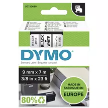 Dymo Label-Making Tapes | DYMO Authentic D1 Labels | Black Print on White Tape | 9 mm x 7 m |
