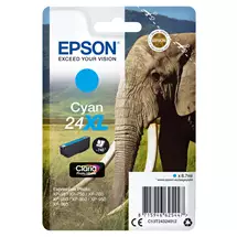 Epson | Epson Elephant Singlepack Cyan 24XL Claria Photo HD Ink