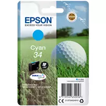Epson | Epson Golf ball Singlepack Cyan 34 DURABrite Ultra Ink